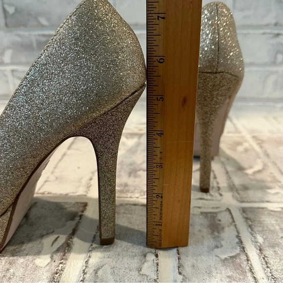 Brash Kosmic Women’s Gold Sparkle Platform High Heel Size 8.5 - Picture 6 of 8